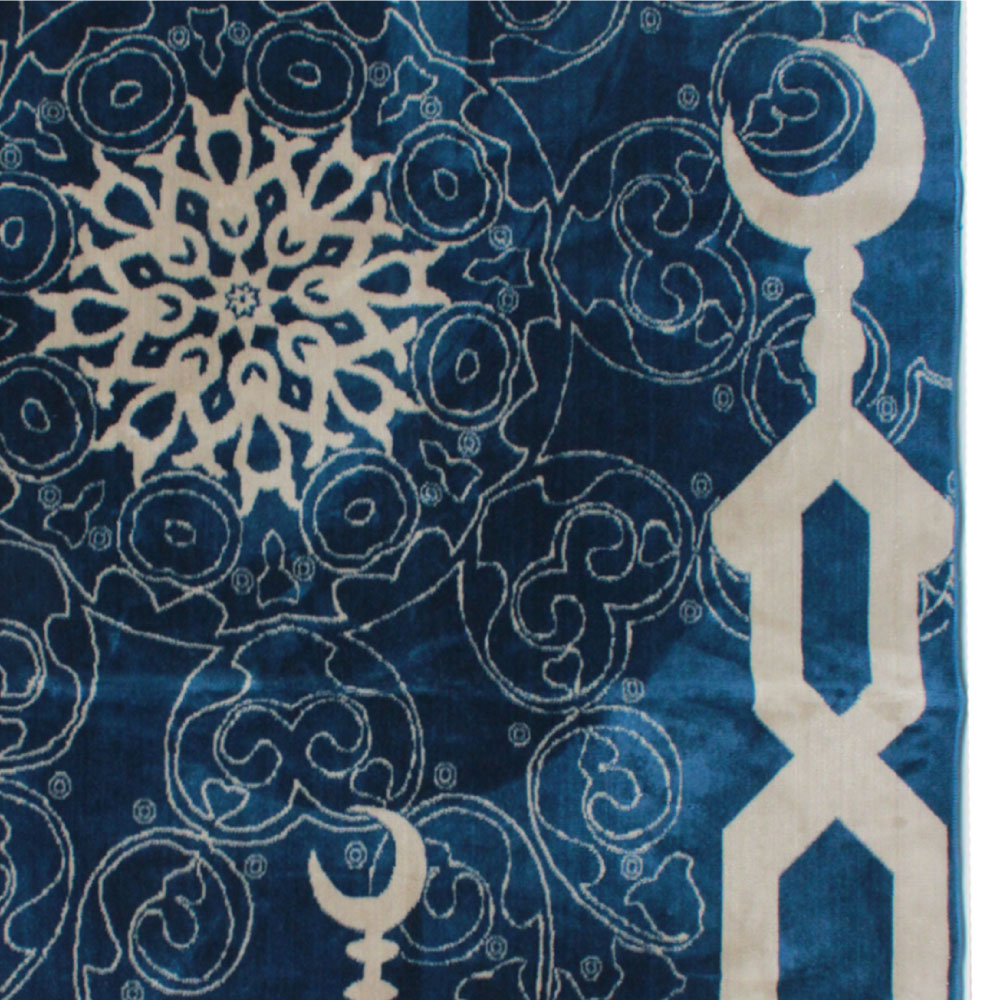 Al Jamea Blue Prayer Mat - Image 3