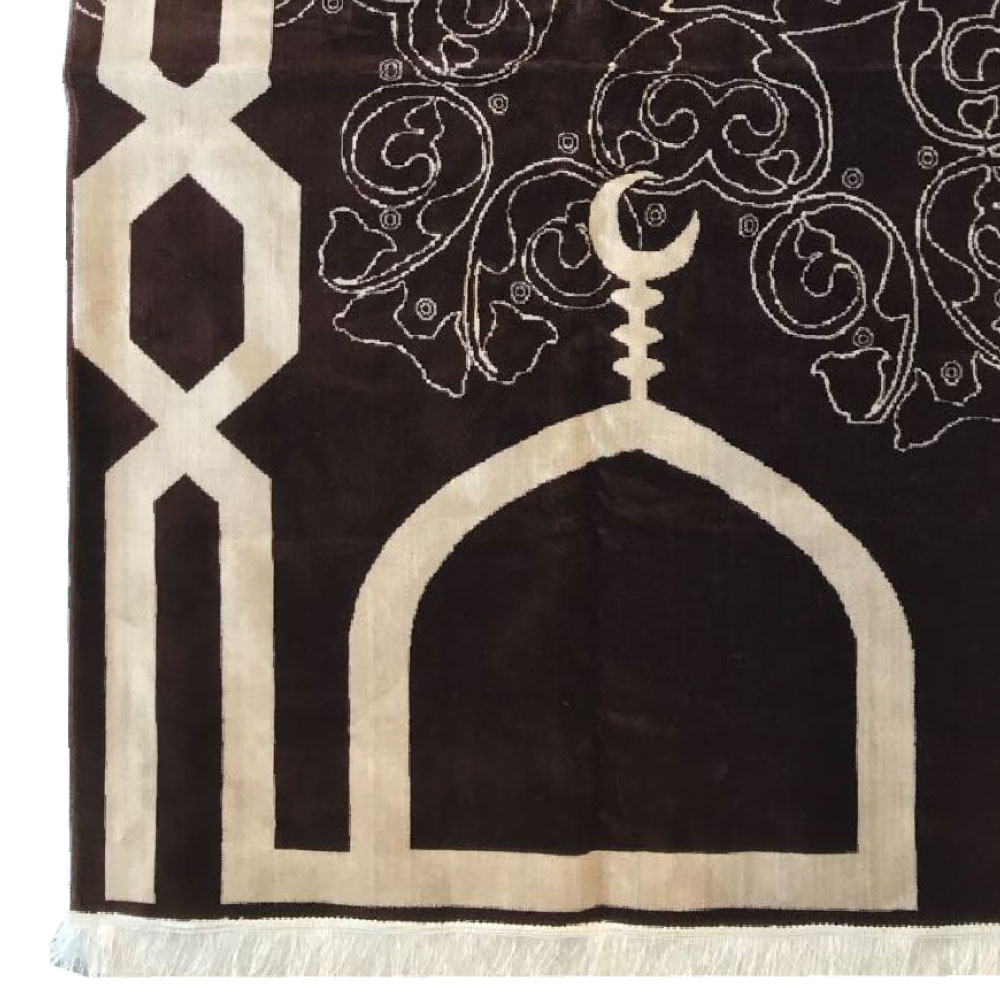 Al Jamea Brown Prayer Mat - Image 3